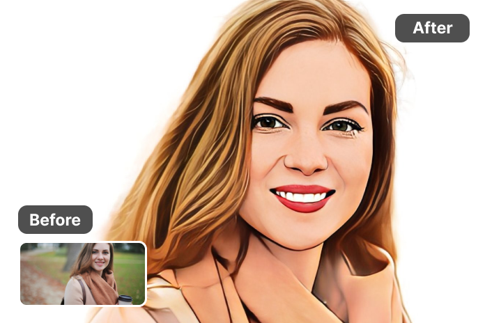 Cartoonized female
